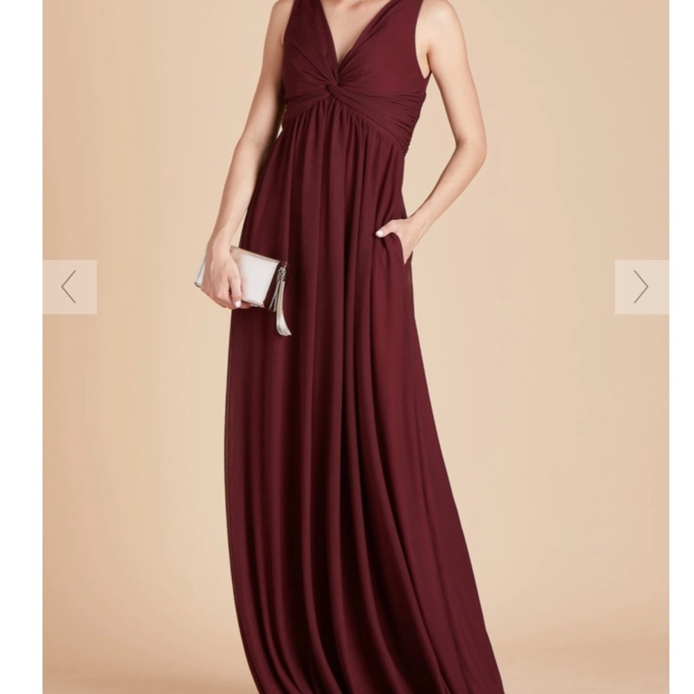 Lianna Dress in Cabernet size Large